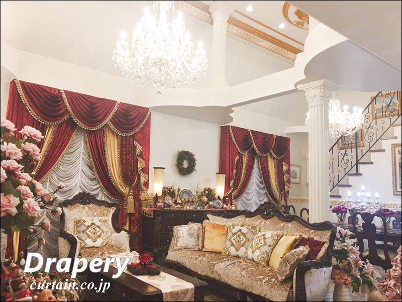 宮殿仕様のゴージャスな窓装飾♪ - 素敵なカーテン - 埼玉のオーダー